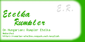 etelka rumpler business card